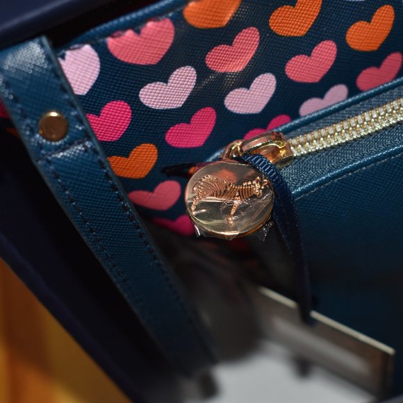 DABNEY LEE 2 Piece Wristlet/Pouch Set Pink Hearts *New With Tags* - Picture 11 of 13